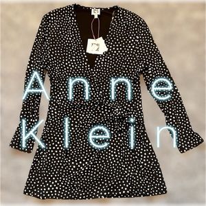 Anne Klein polka dot top